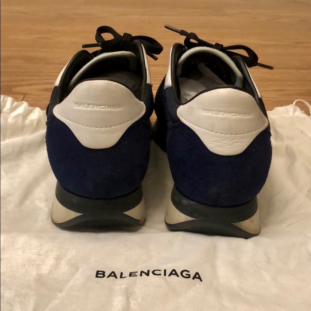 Balenciaga Race Runner Navy Blue Size 37 - Picture 4 of 7